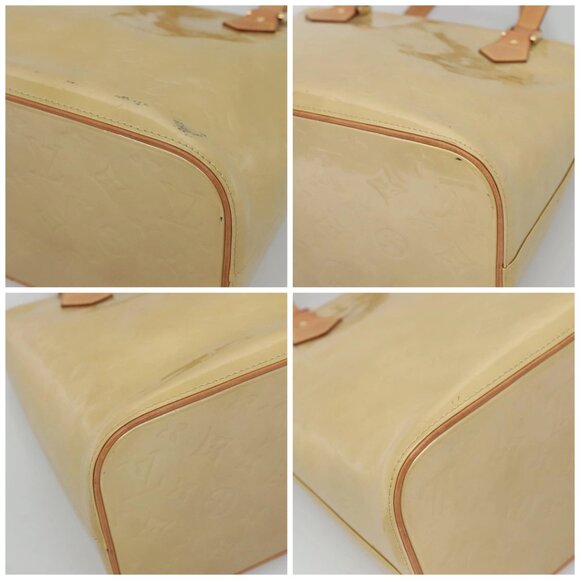 LOUIS VUITTON Monogram Vernis Houston Hand Bag Beige - Picture 16 of 16